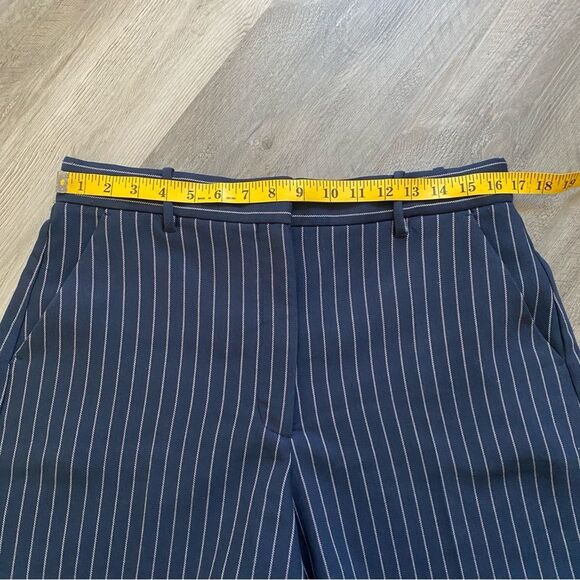 Abercrombie & Fitch High Rise Shorts Navy Stripe Large Preppy - Picture 7 of 10